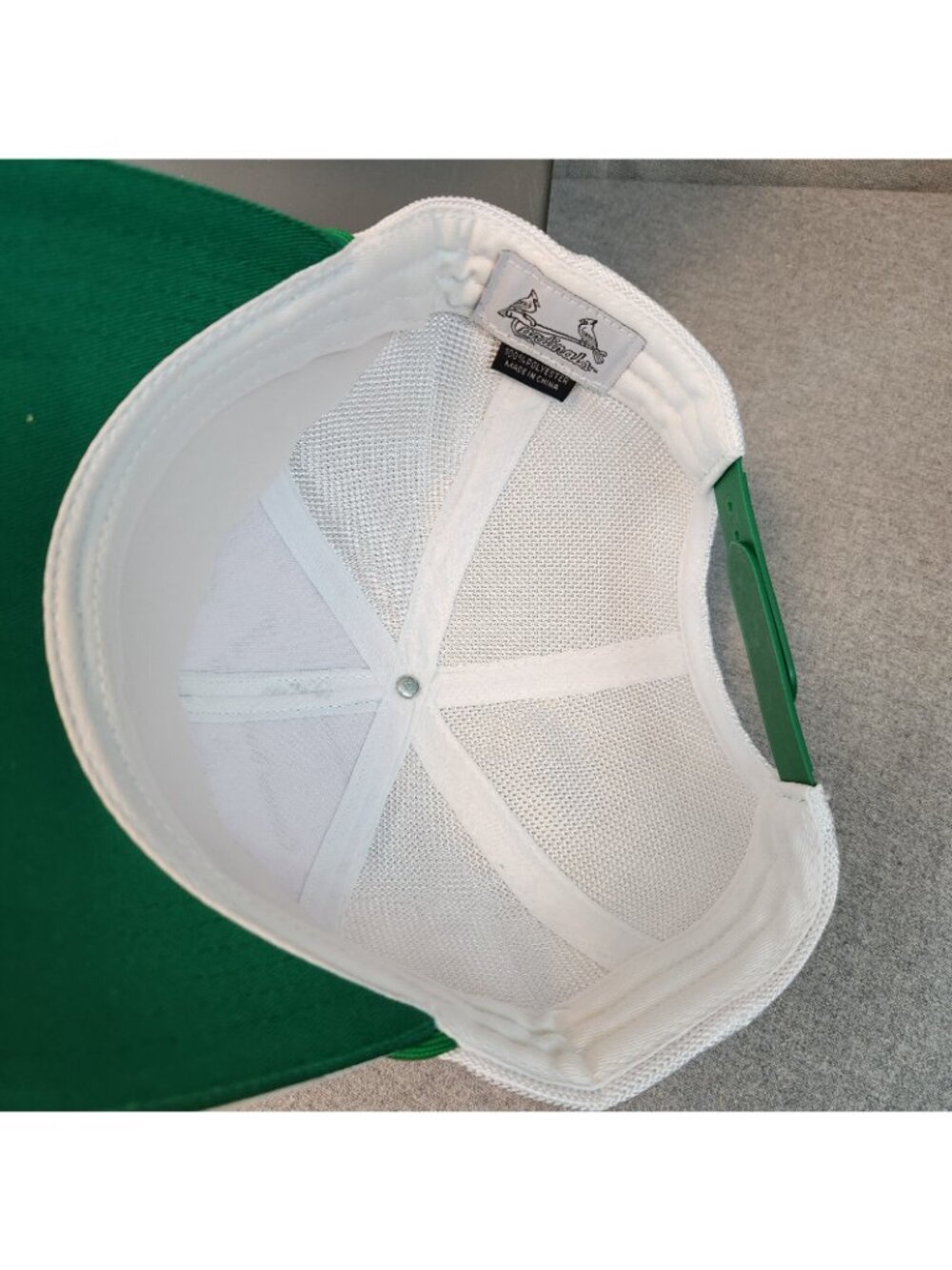 MiLB Minor League Springfield Cardinals White Green Promo Central Bank Cap Hat - Picture 5 of 5